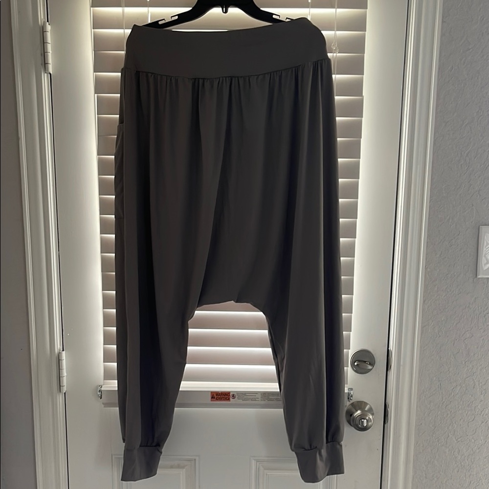 HALARA Gray Harem Pants with a jogger ankle NWT size large - Picture 6 of 8